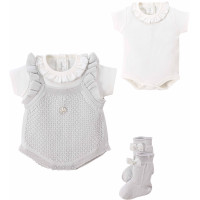 Set overalls+body+socks