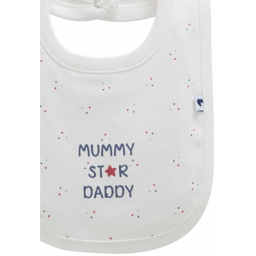 Bibs set 3pcs (pack of 4 sets), series FAMILY STAR. (Expected 12.12.2025)