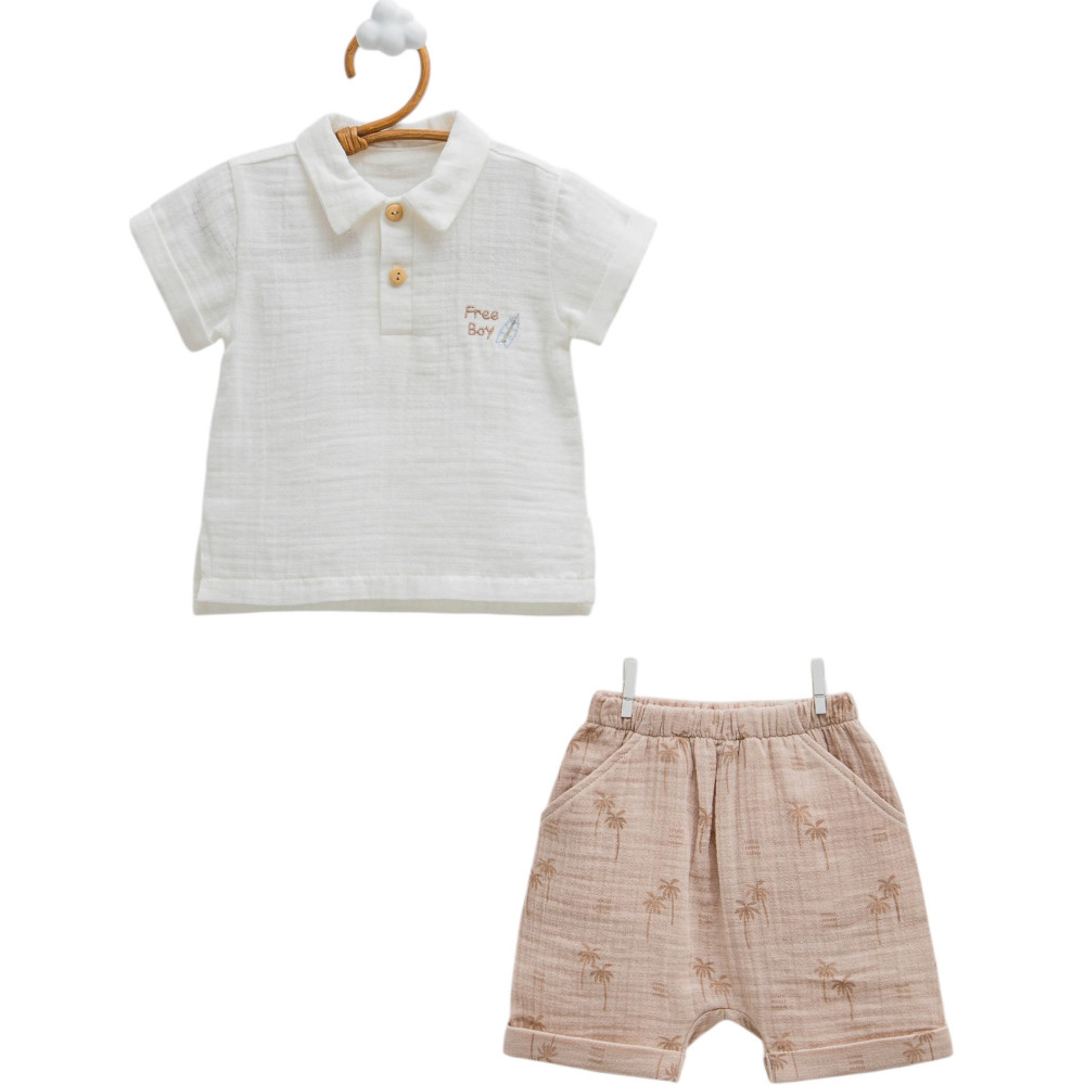 Set T-shirt+shorts, series FREE BOY. (Ready)