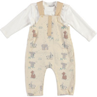 Set overalls+sweater