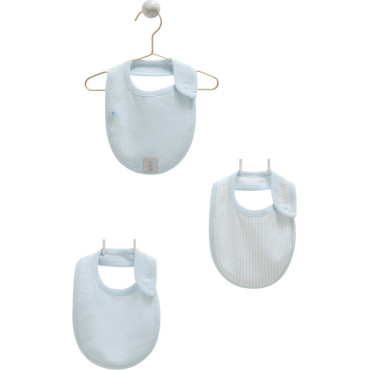 Bibs set 3pcs (pack of 4 sets), series HELLO FOREST