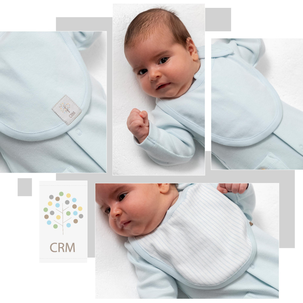 Bibs set 3pcs (pack of 4 sets), series HELLO FOREST