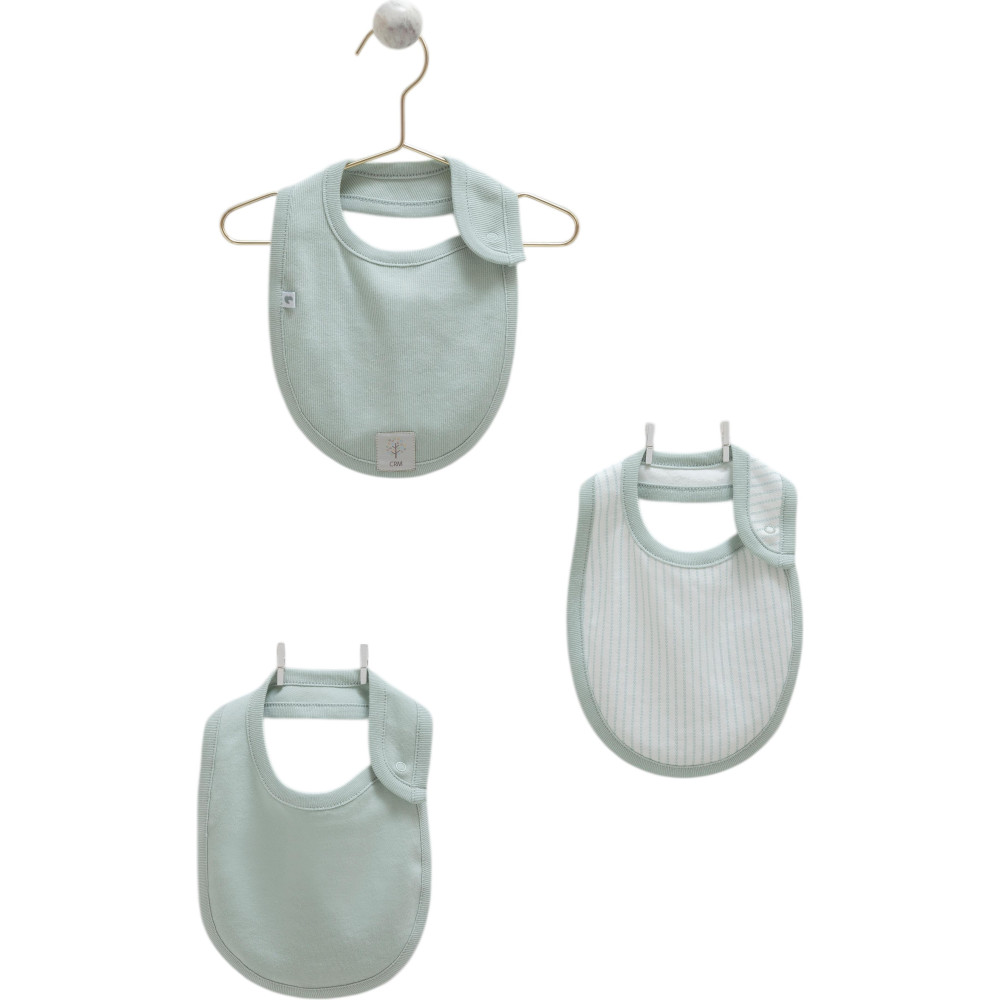 Bibs set 3pcs (pack of 4 sets), series HELLO FOREST
