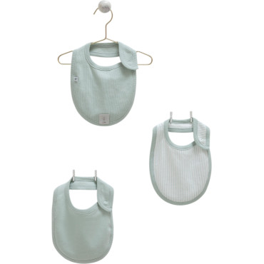 Bibs set 3pcs (pack of 4 sets), series HELLO FOREST