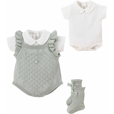 Set overalls+body+socks