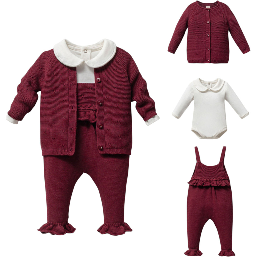 Set overalls+sweater+body