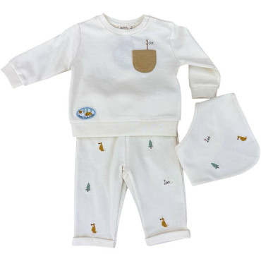 Set sweater+pants+bib