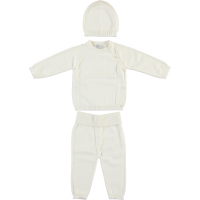 Set knitted sweater+pants+hat	