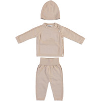 Set knitted sweater+pants+hat	