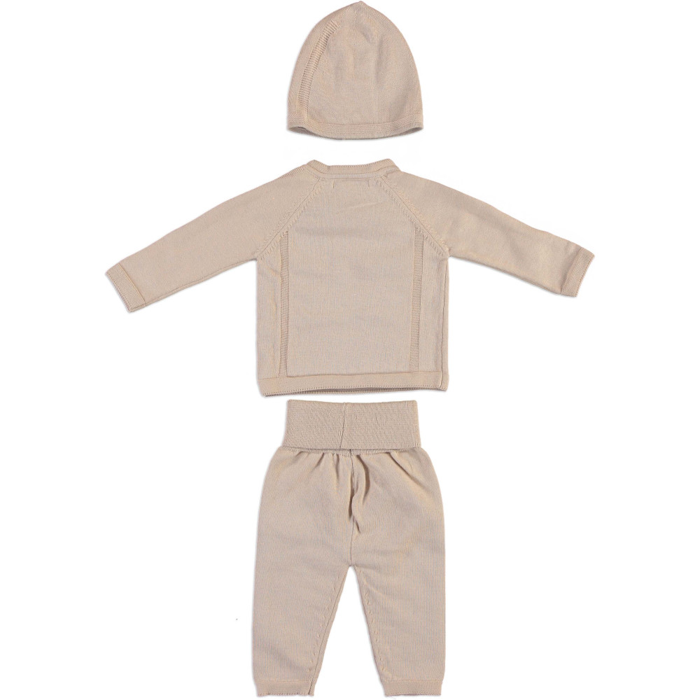 Set knitted sweater+pants+hat	