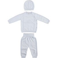 Set knitted sweater+pants+hat	