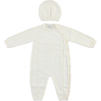 Overalls+hat knitted