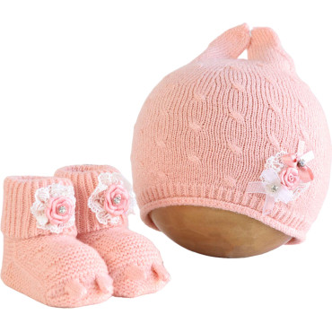 Set hat+booties