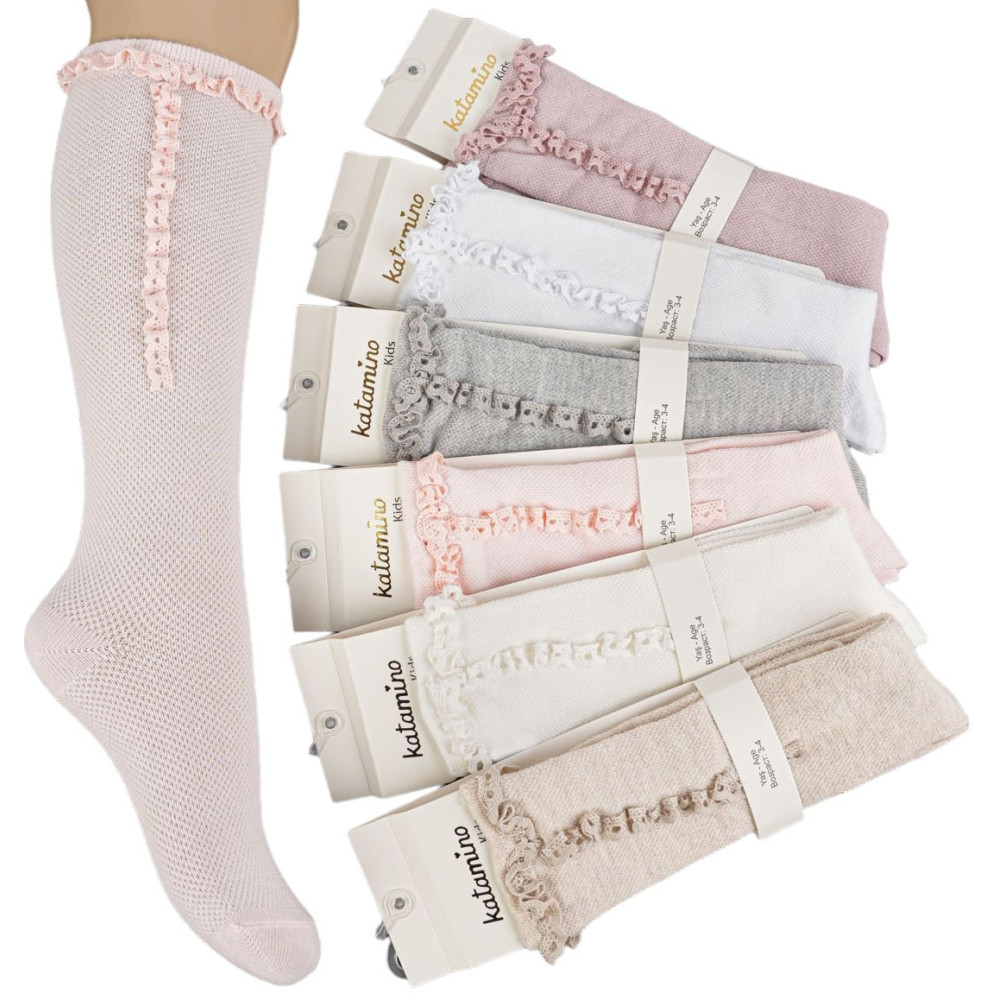 Knee high socks cotton Cornomin