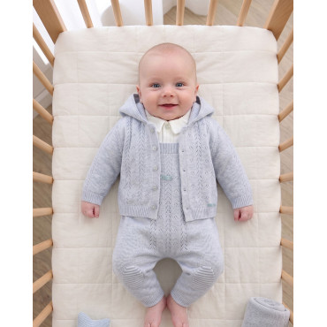 Set sweater+body+overalls
