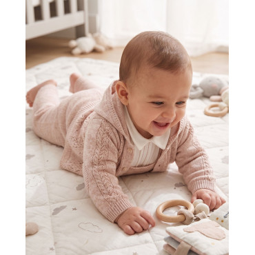 Set sweater+body+overalls