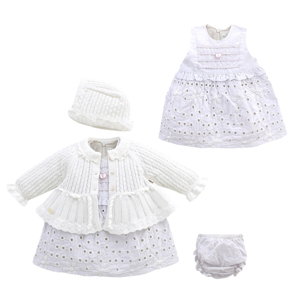 Set sweater+dress+hat+panties