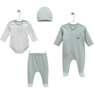 Set 4 items, series HELLO FOREST