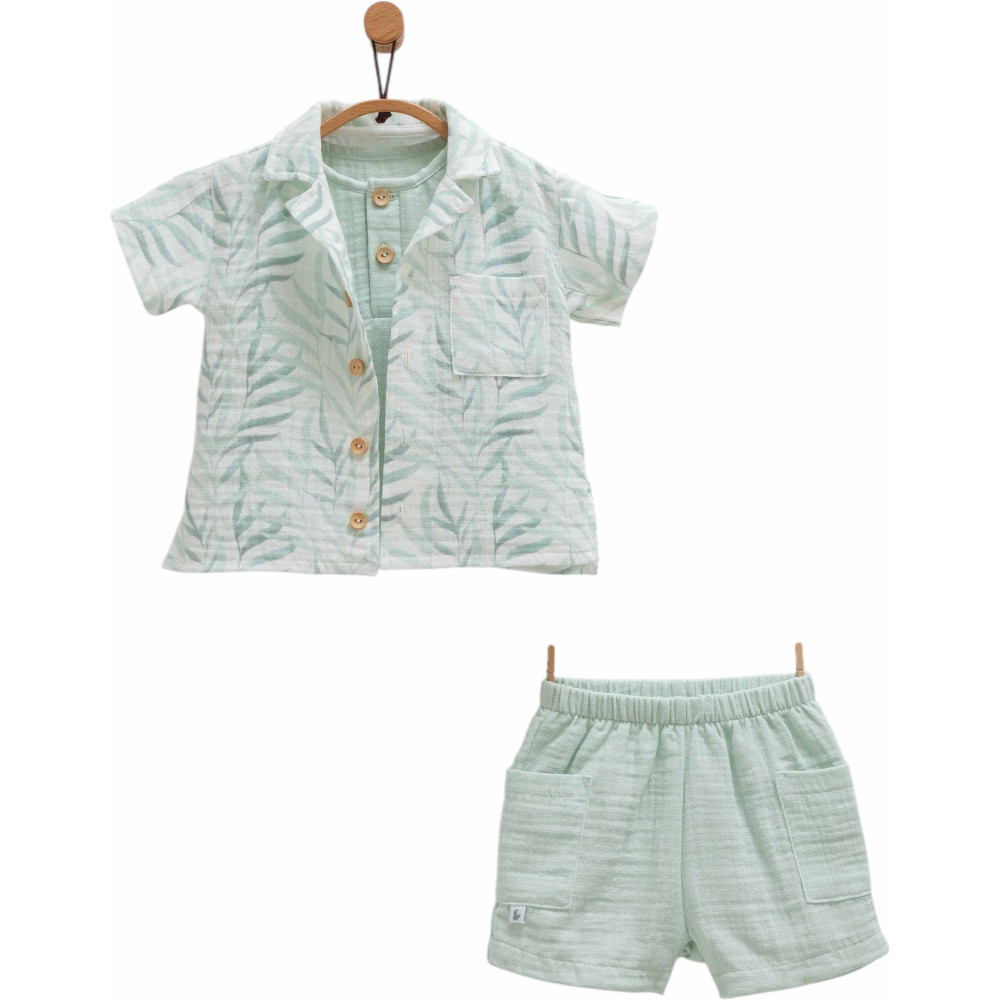 Set shirt+tank top+shorts, series LITTLE BOY. (Ready)