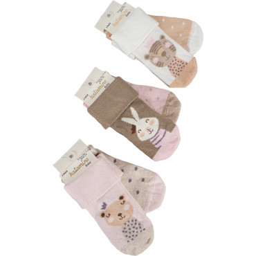 Cotton socks set 2 pairs (pack of 6 sets) Belly