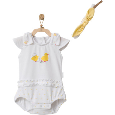 Overalls+headband, series HAPPY CHICKY