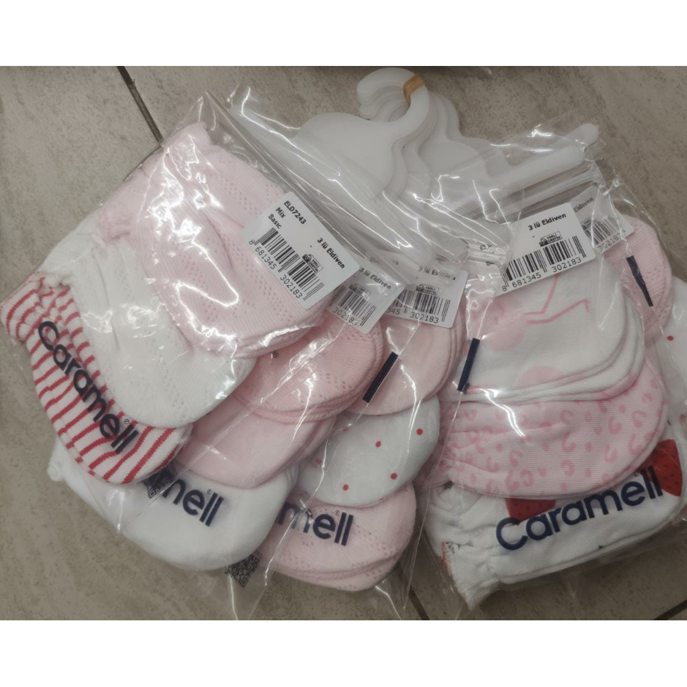 Gloves set 3 pairs (choose colour), series BASIC