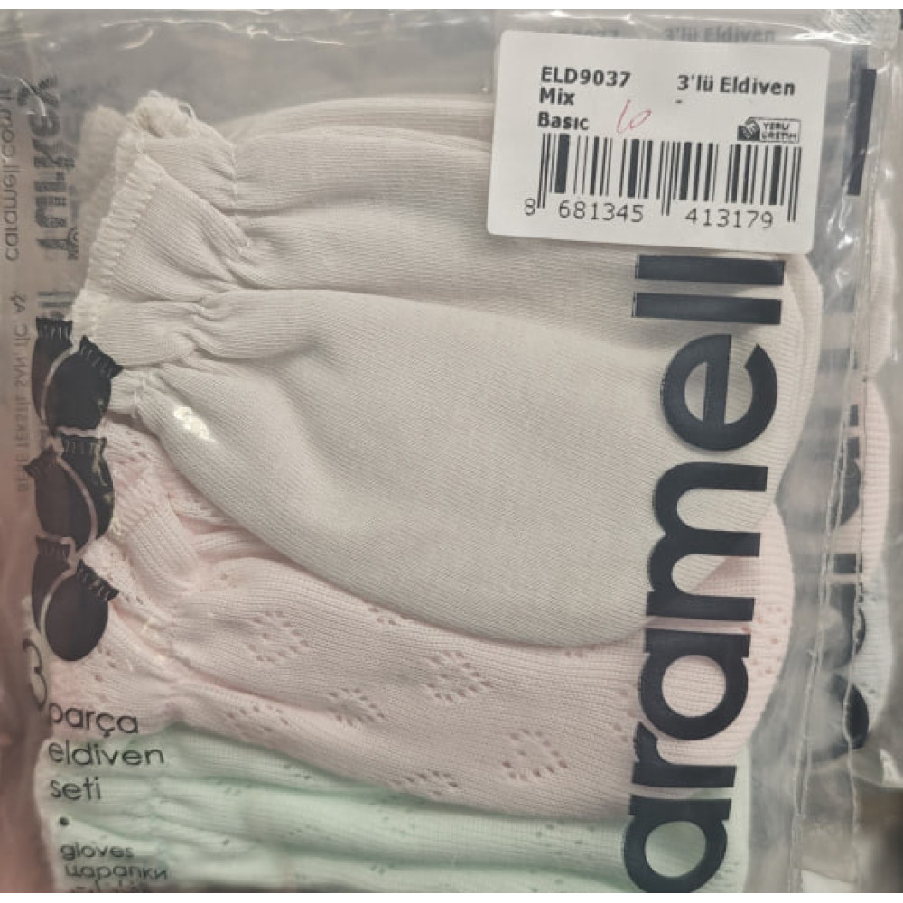 Gloves set 3 pairs (choose colour), series BASIC