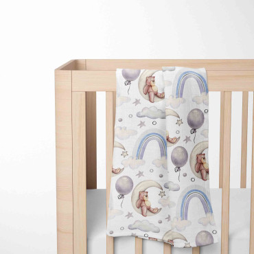 Muslin blanket. Print: Sleeping Bear