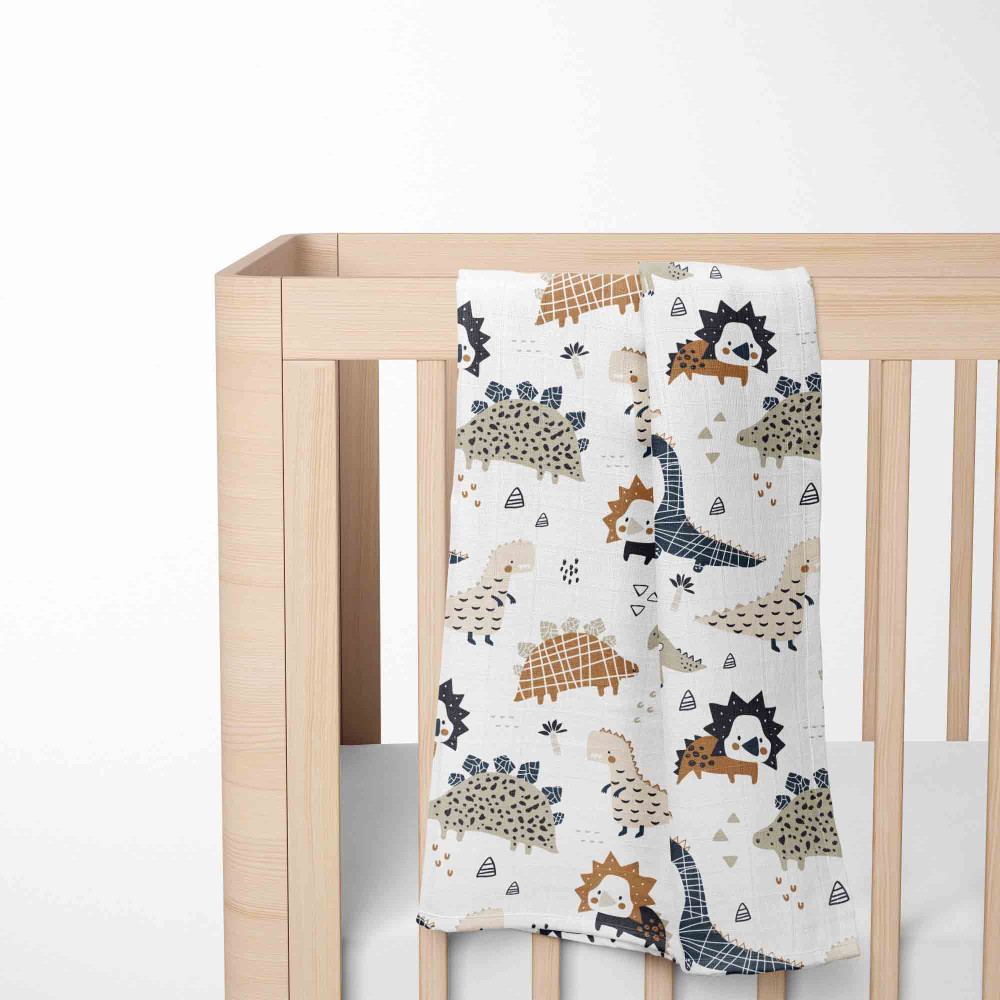 Muslin blanket. Print: Dino