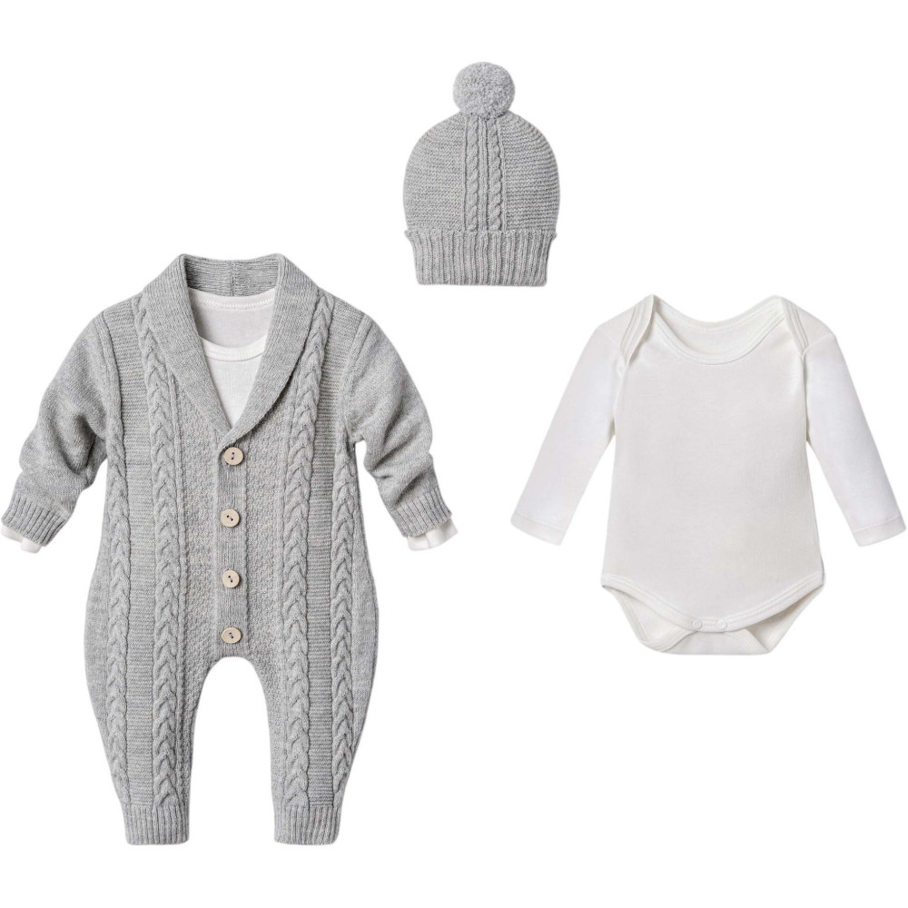 Set overalls+body+hat