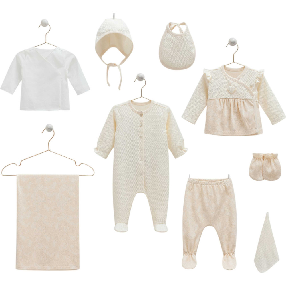Set 9 items, series TINY LACE