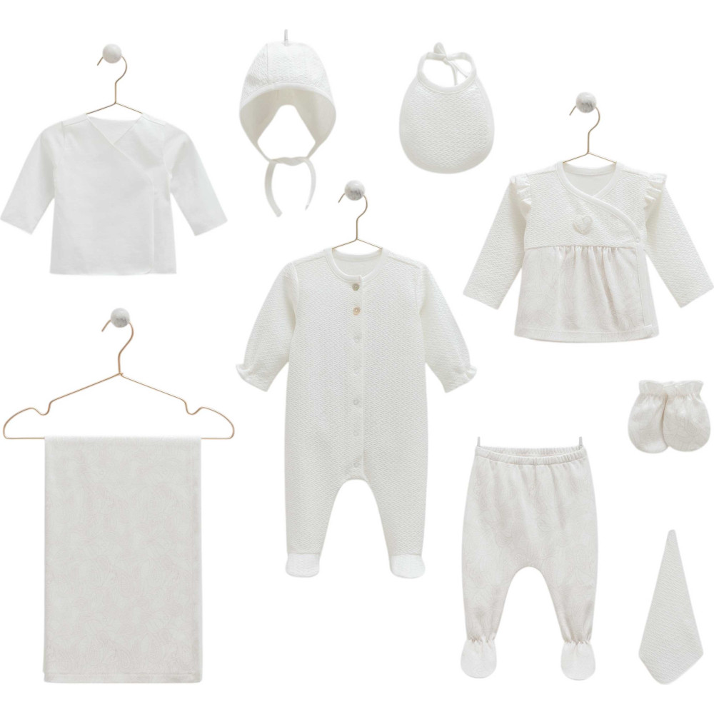 Set 9 items, series TINY LACE