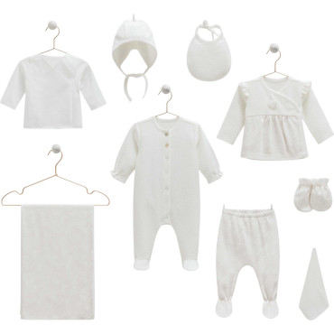 Set 9 items, series TINY LACE