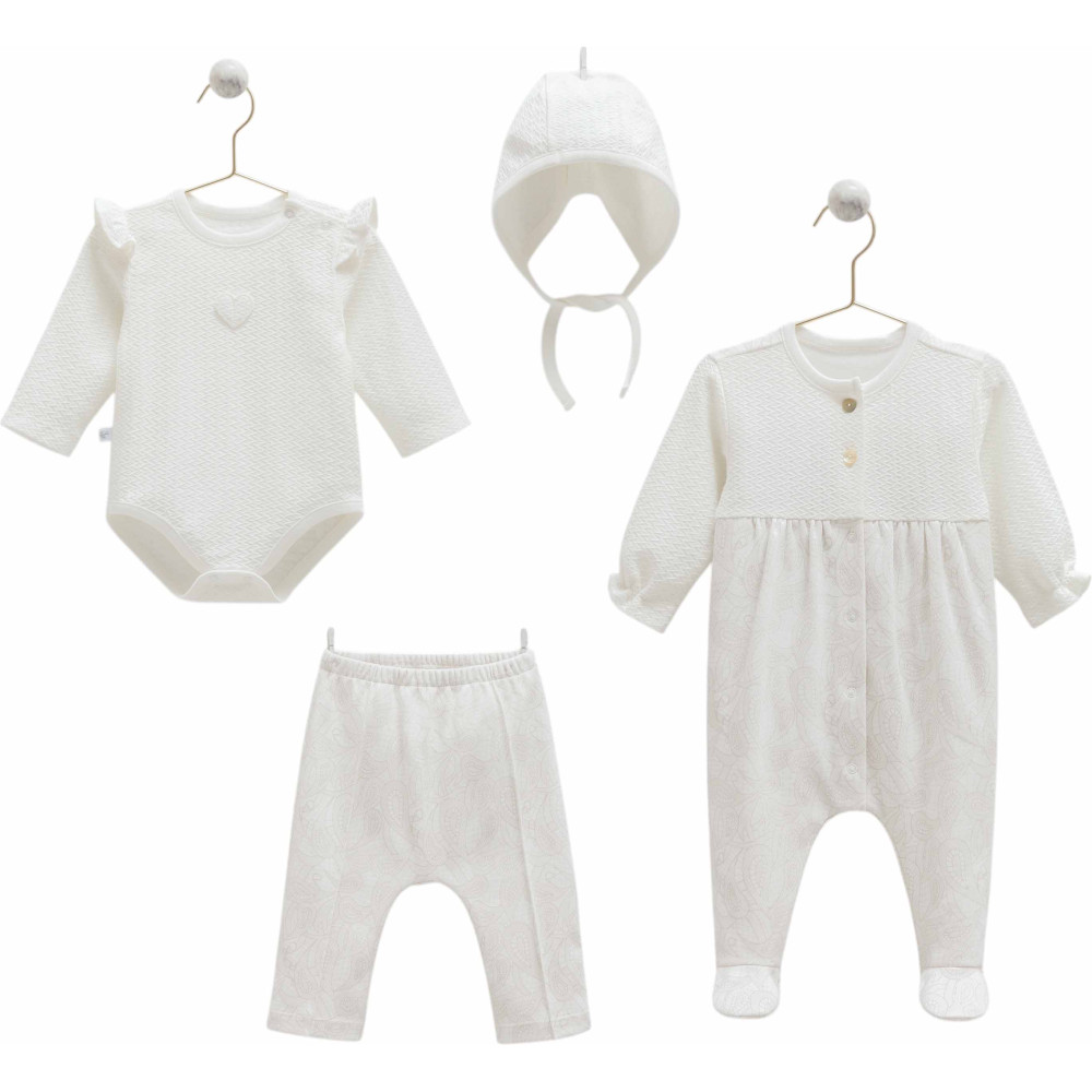 Set 4 items, series TINY LACE