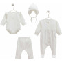 Set 4 items, series TINY LACE