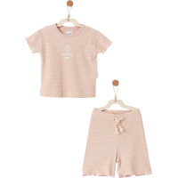 Set T-shirt+shorts, series BAMBOO STRIPED