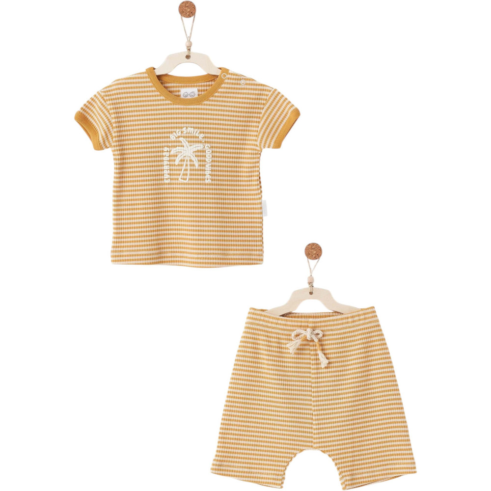 Set T-shirt + shorts, series BAMBOO STRIPED. (Expected 19.01.2026)