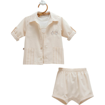 Set shirt+T-shirt+shorts, series NEW LINEN. (Expected 16.01.2026)