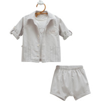 Set shirt+T-shirt+shorts, series NEW LINEN