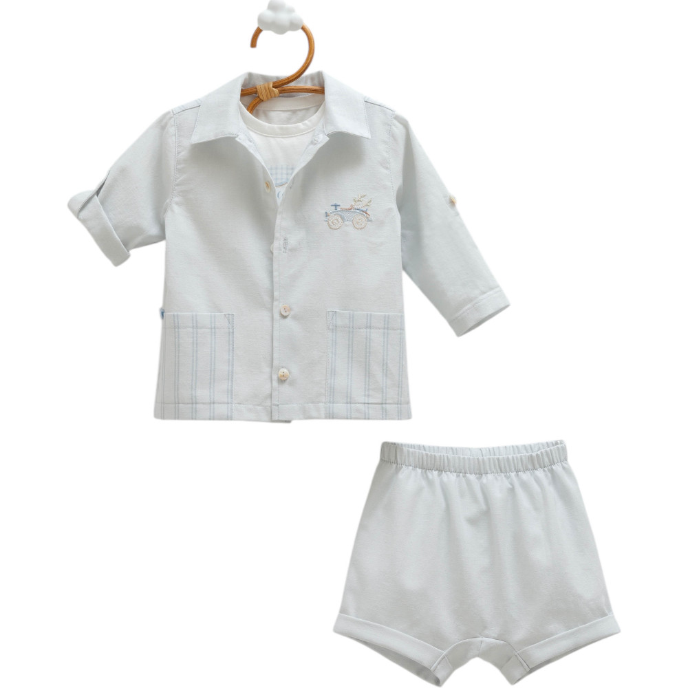 Set shirt+T-shirt+shorts, series NEW LINEN. (Expected 16.01.2026)