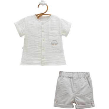 Set shirt+shorts, series NEW LINEN. (Expected 16.01.2026)