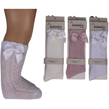 Knee high socks cotton Elfida