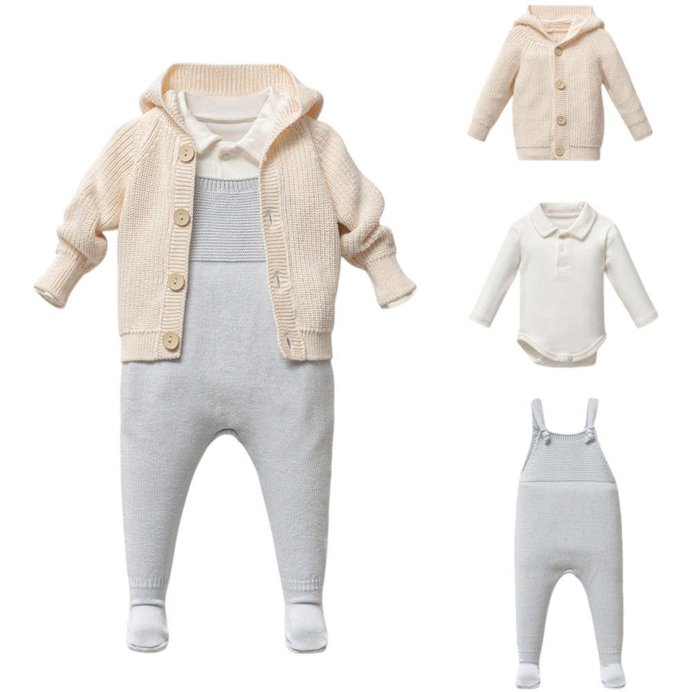 Set overalls+sweater+body