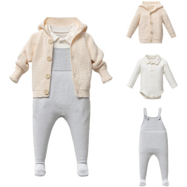 Set overalls+sweater+body