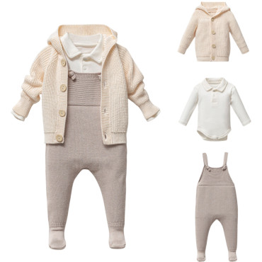 Set overalls+sweater+body