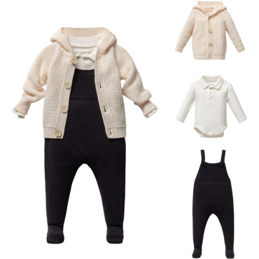 Set overalls+sweater+body