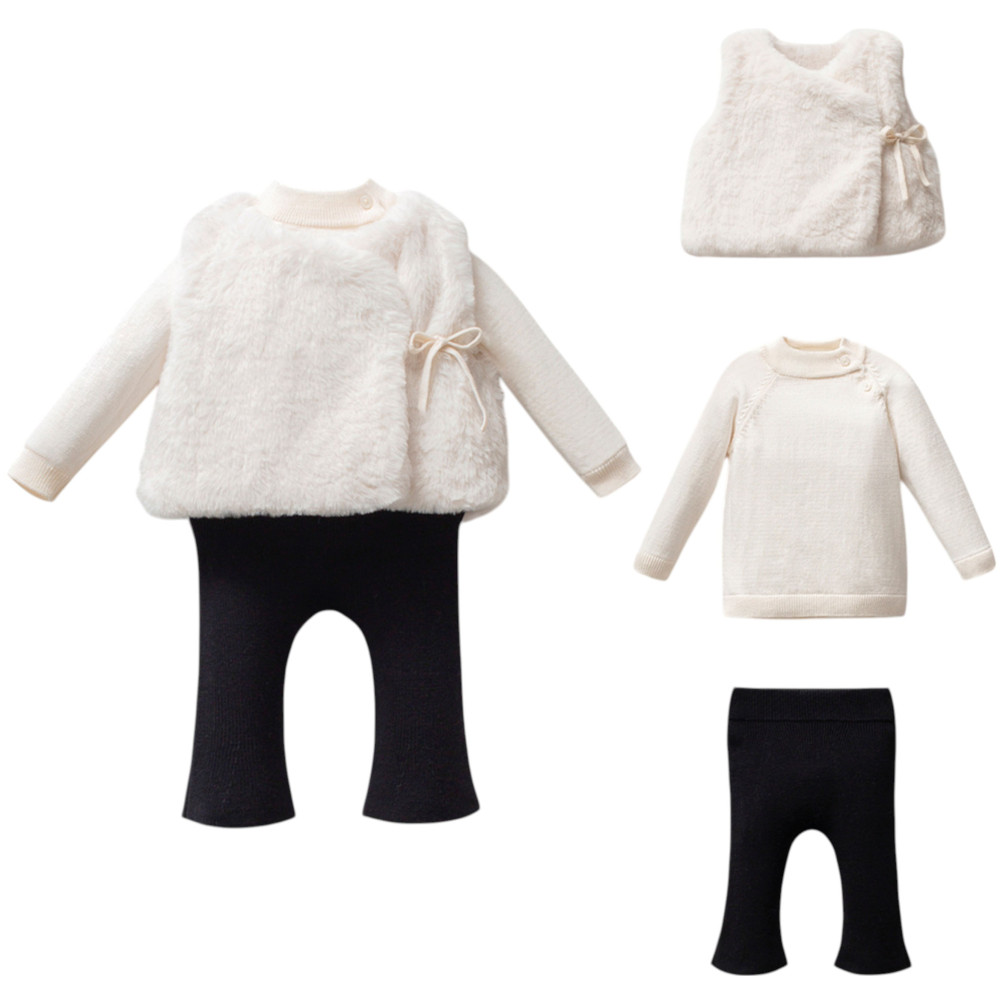 Set vest+sweater+pants