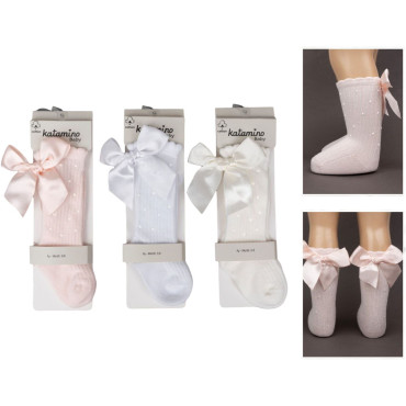 Knee high socks cotton Rozali Knee high socks cotton Rozali