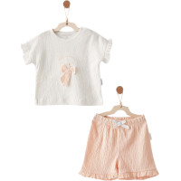 Set T-shirt+shorts, series LITTLE SWAN LOVE. (Expected 25.03.2026)