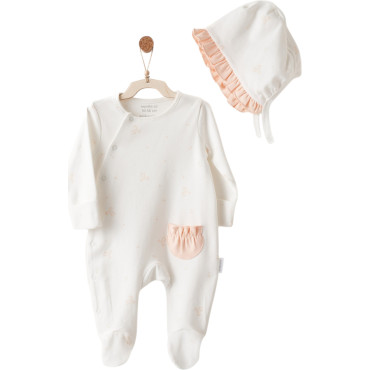 Overalls + hat, series LITTLE SWAN LOVE. (Expected on 03/25/2026)